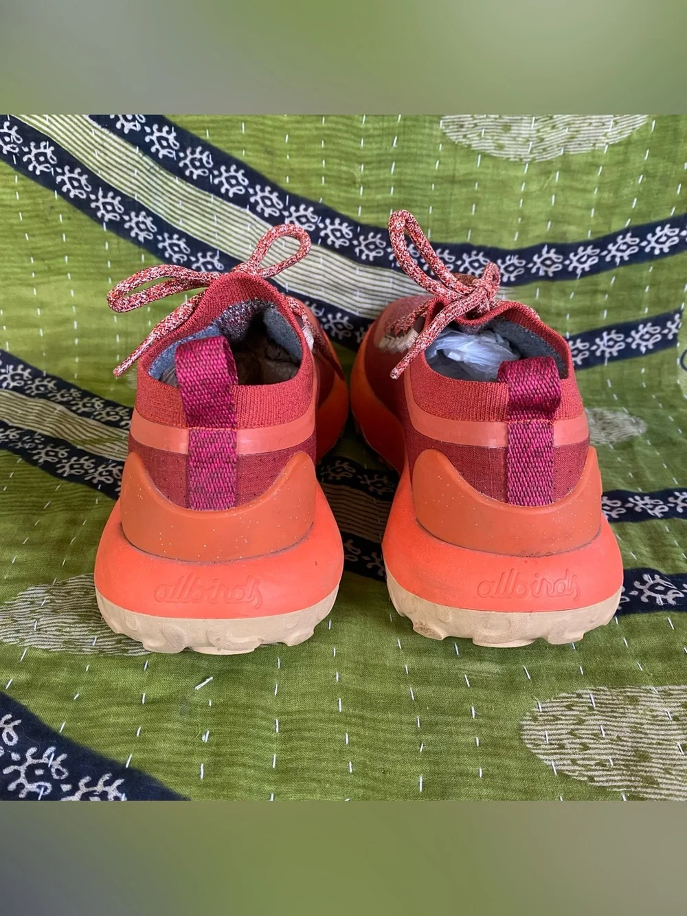 Allbirds Diablo Orange Trailrunner SWT Hiking Sporty Athletic Lace Up Sneakers 7